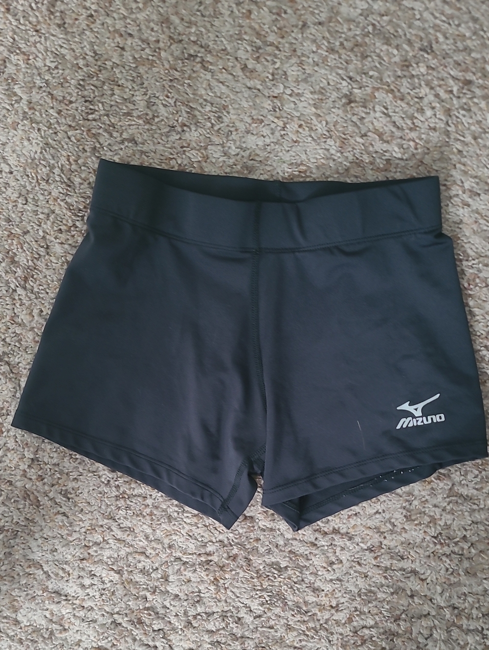 Mizuno Black Women's Volleyball Shorts with Logo